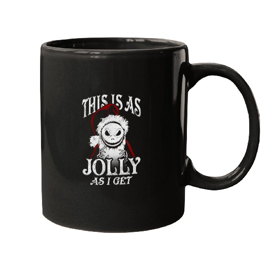 Disneyss Christmas Jack Skellington As Jolly As I Get Mugs