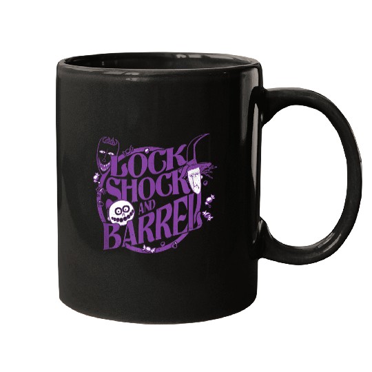Disneyss The Nightmare Before Christmas Lock Shock Barrel Mugs