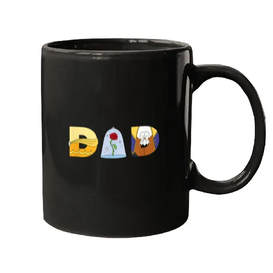 Disneyss Beauty And The Beast Belle Fathers Day Birthday Dad Mugs
