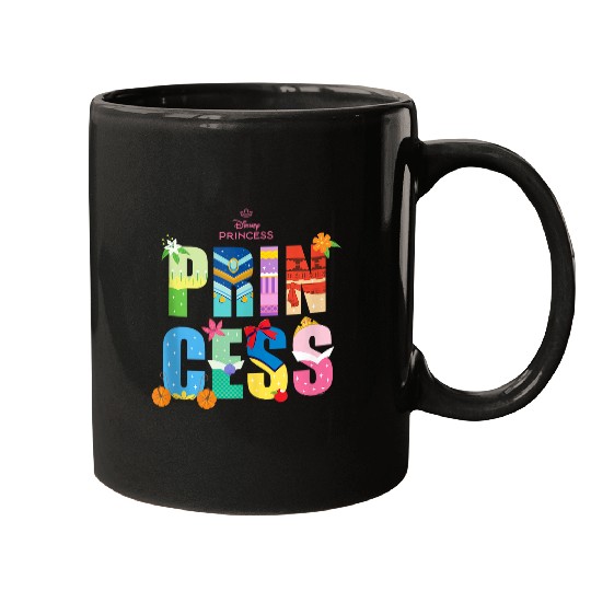 Disneyss Princess Character Letters Disneyss Trip Vacation Mugs