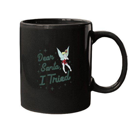 Disneyss Christmas Peter Pan Tinker Bell Dear Santa I Tried Mugs
