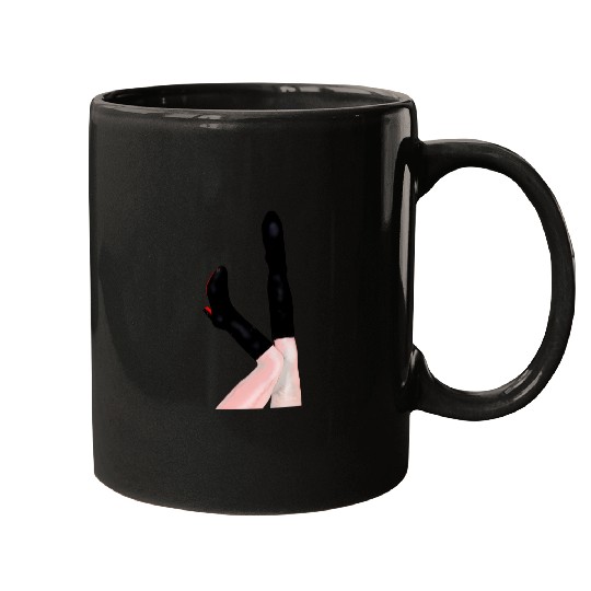 Eras Tour Black Glitter Boots/Lavender Haze Mugs