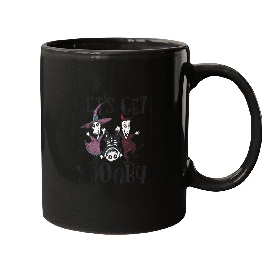 Disneyss The Nightmare Before Christmas Let Get Spooky Logo Mugs