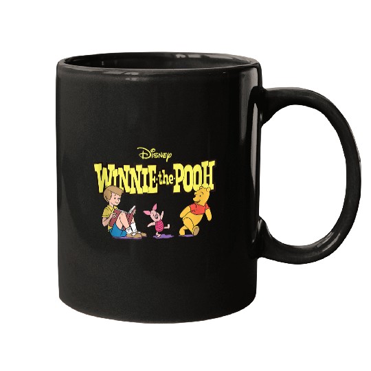 Disneyss Winnie The Pooh Piglet Christopher Robin With Logo Mugs