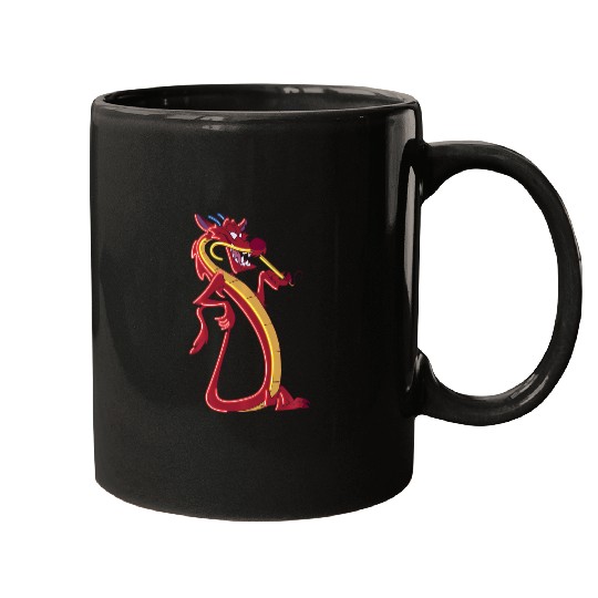 Disney Mulan Mushu Neon Accent Portrait Mugs
