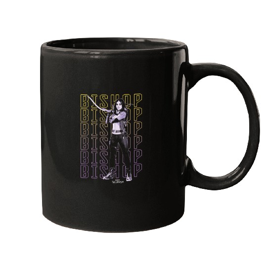 Marvel Hawkeye Disney Plus Bishop Text Stack Pos Mugs