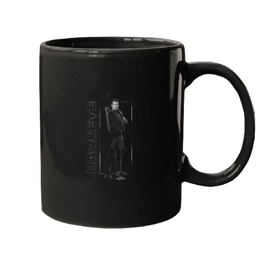 Marvel Hawkeye Disney Plus Black And White Hero Mugs