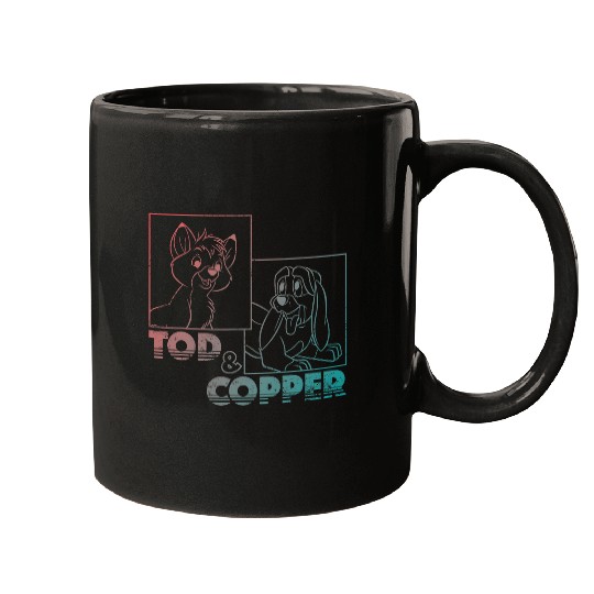 Disney The Fox and the Hound Tod & Copper Gradient Mugs