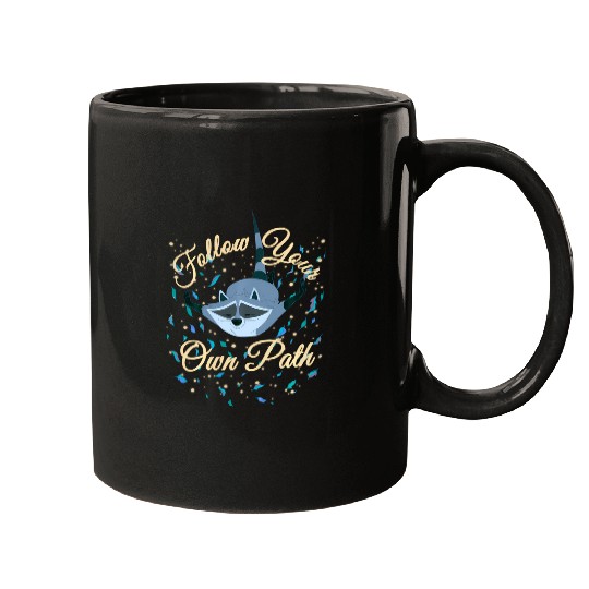 Disney Pocahontas Meeko Follow Your Own Path Text Mugs