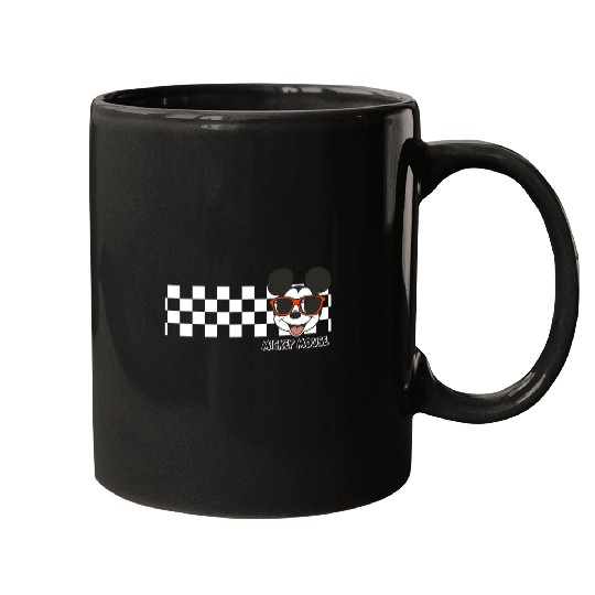Disney Mickey And Friends Mickey Mouse Checkerboard Stripe Mugs