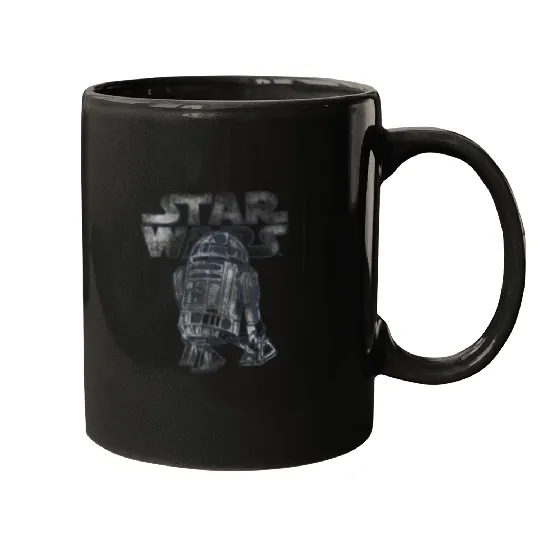 Star Wars R2D2 Vintage Distressed C2 Disney Mugs