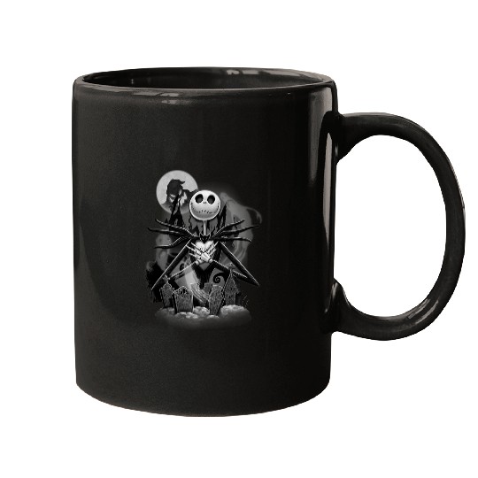 Disneys nightmare bee christmas jack night scene Mugs