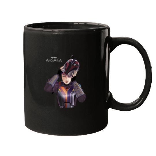 Star Wars Ahsoka Sabine Wren with Mandalorian Helmet Disney Mugs