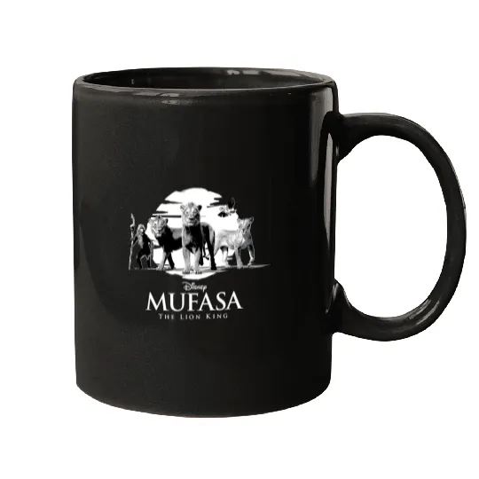 Disney Mufasa The Lion King Movie Black amp; White Characters Mugs