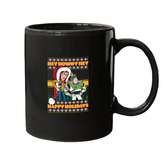 Disney Pixar-Pixar Toy Story Christmas Hey Howdy Ugly Sweater Merry Christmas Mugs