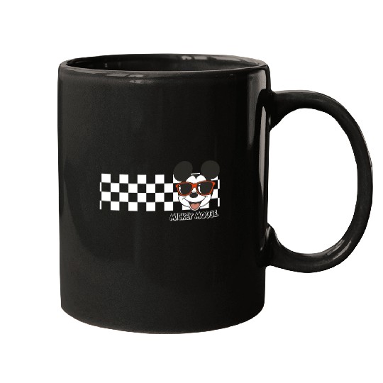 Disney Mickey And Friends Mickey Mouse Checkerboard Stripe Mugs
