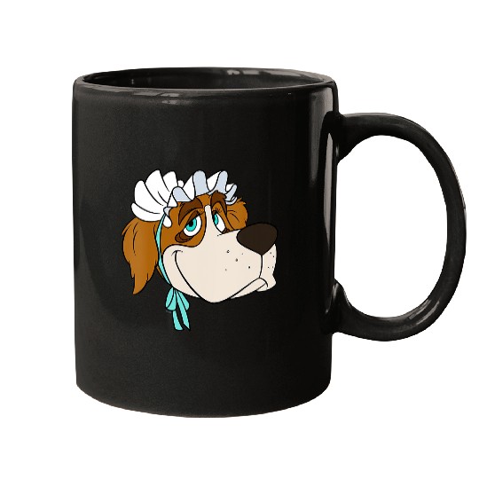 Womens Disney Peter Pan Nana St. Bernard Dog Big Face Costume V-Neck Mugs