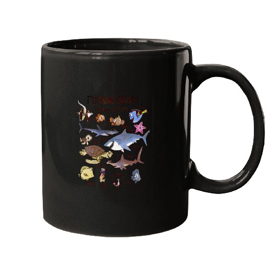 Womens Disney Pixar Finding Nemo Fish Guide V-Neck Mugs