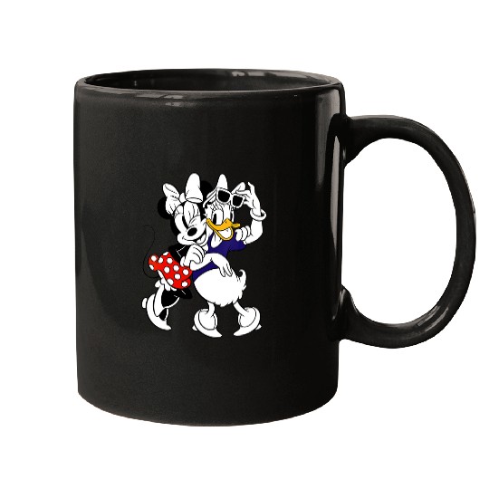 Womens Disney Mickey and Friends Minnie Mouse and Daisy Duck BFF V-Neck Mugs