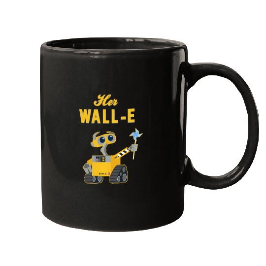 Disney Pixar Wall-E Her Wall-E Couples Mugs