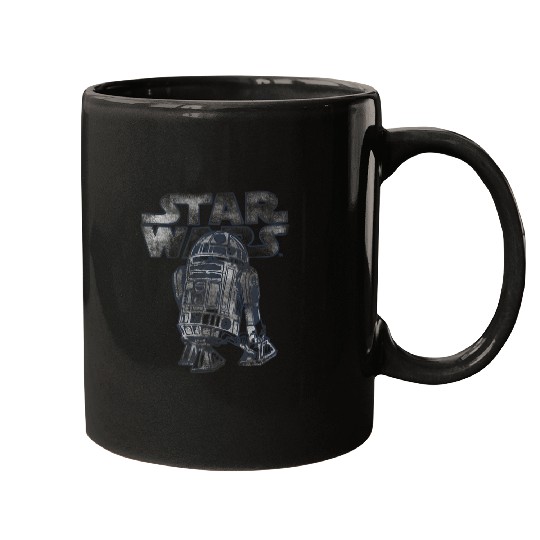 Star Wars R2D2  Distressed C2 Disney Mugs