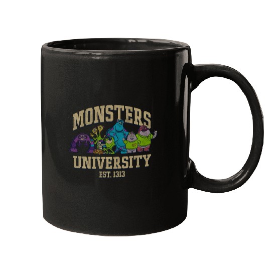 Disney Pixar Monsters University Est. 1313 Group Shot Mugs
