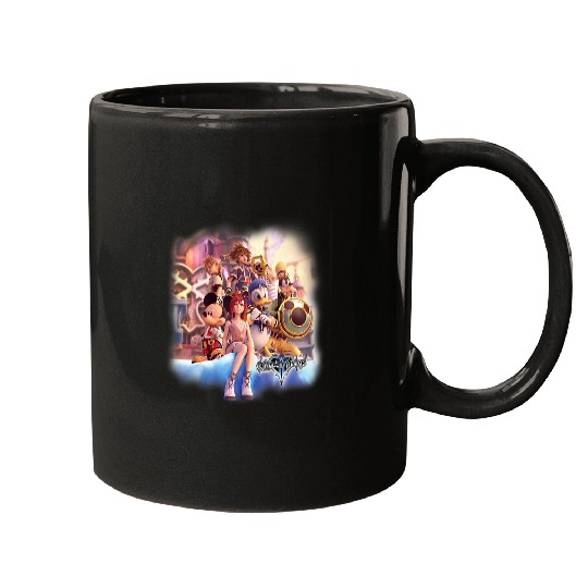 Disney Kingdom Hearts Sora Kairi & Riku Group Hero Shot Premium Mugs
