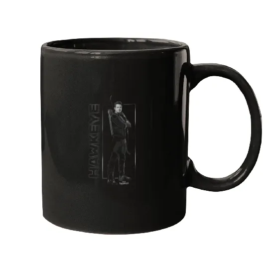 Marvel Hawkeye Disney Plus Black And White Hero Mugs