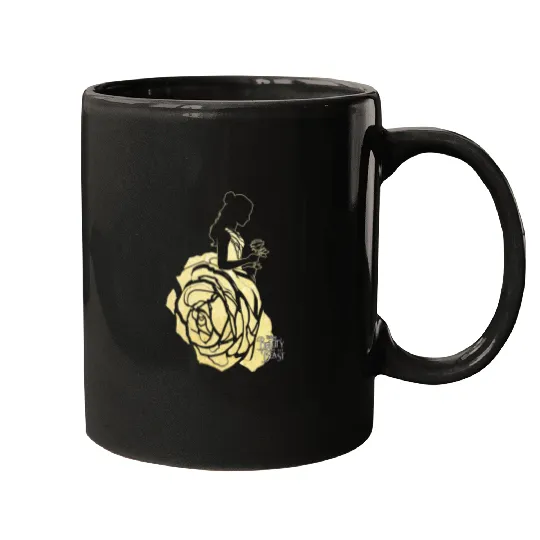Disneys Beauty The Beast Belle Golden Dress Graphic Mugs
