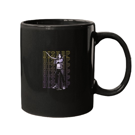 Marvel Hawkeye Disney Plus Bishop Text Stack Pos Mugs
