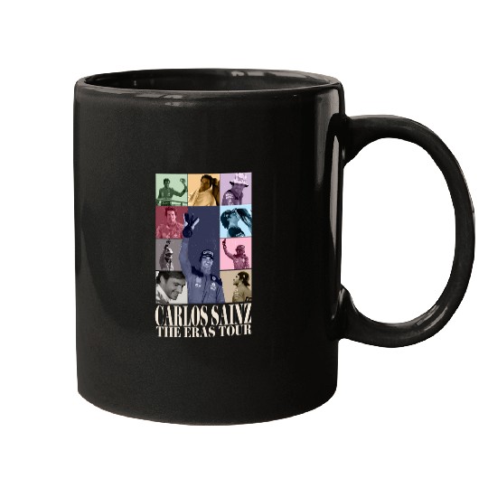 carlos sainz eras tour 2023 v2 season white letters Mugs