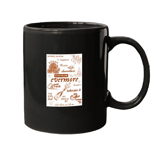 Evermore Tayl0r Swift print Mugs