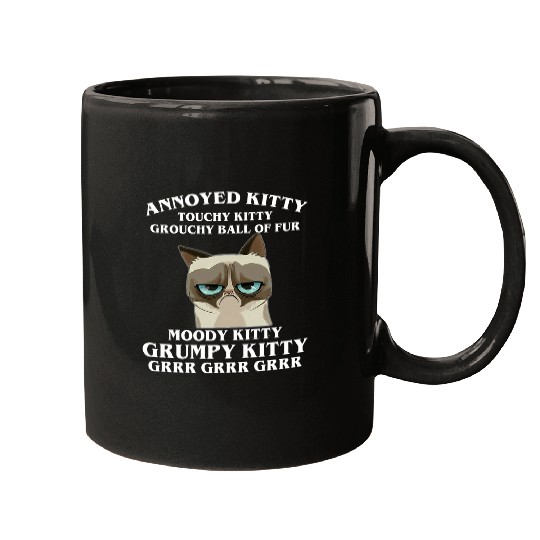 Annoyed Kitty Touchy Kitty Grouchy Ball  Fur Moody Kitty Grrr Relaxed Fit : Bobs Burgers Family Shirt, Bobs Burgers Vintage Mugs