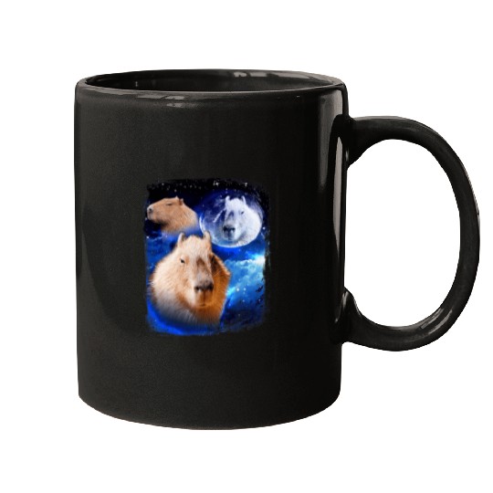 Capybara Meme moon Funny Capybaras Vintage Kawaii  : Bobs Burgers Family Shirt, Bobs Burgers Vintage Mugs