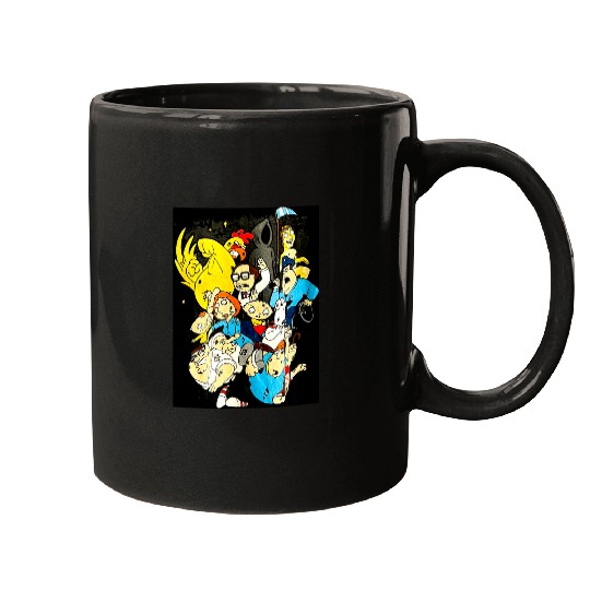 Family Guy Fight Scene  : Bobs Burgers Family Shirt, Bobs Burgers Vintage Mugs