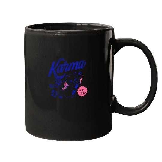 Discover Karma is a Cat Vintage 90s y2k aesthetic Kitty   SALE !!!  Beautiful : Taylor Hoodies , Taylor MERCH Shirt , Taylor Vintage bootleg Fan S-5XL Mugs