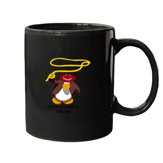Discover Cowboy Like Me Taylor Penguin Mugs