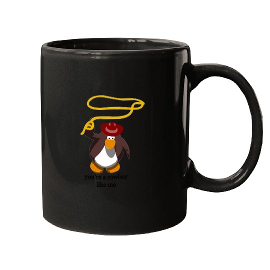 Discover Cowboy Like Me Taylor Penguin Mugs