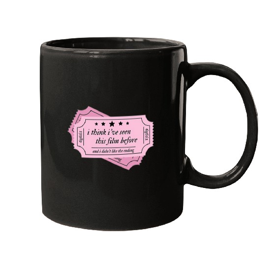 Discover Taylor Exile Lyric Sticker Pink Mugs