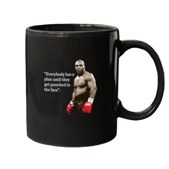 Iron Mike Tyson Quotes Men's Black Mugs
