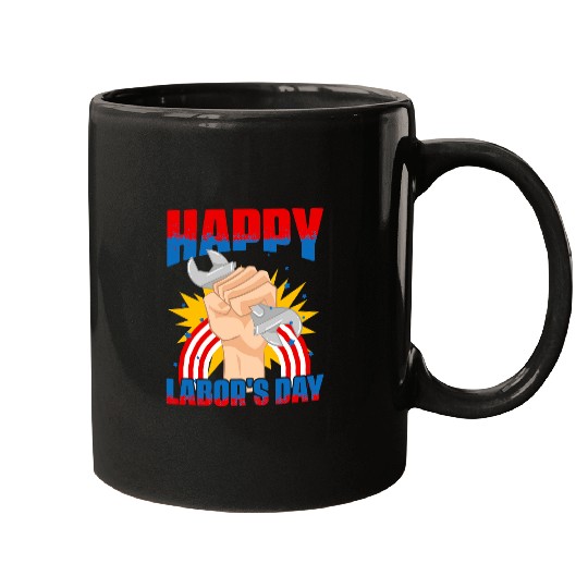 Worker Patriotic Laborer Happy Labor Day Mugs