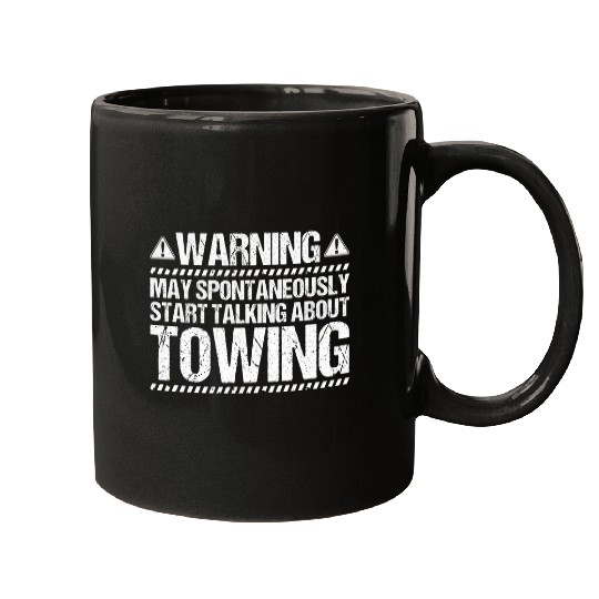 Tow Trucker Start Talking Towing Service Tow Truck Driver 2 Mugs