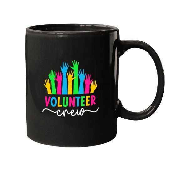 Volunteer Crew Voluntary Worker Squad Volunteering Mugs
