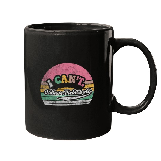 Funny Pickleball Retro vintages Pickleball Player Coachs Mugs