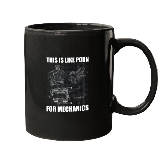Automotive work funny mechanic style Mugs