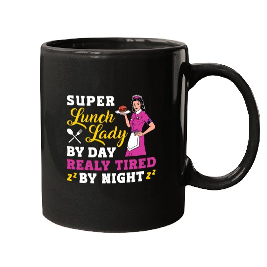 School Cafeteria Worker Lunch Lady Apple Super Lunch Lady By Mugs