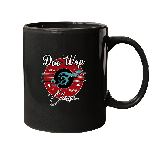 1950s Doo Wop Retro 50s Clothing vintages Rockabilly Mugs
