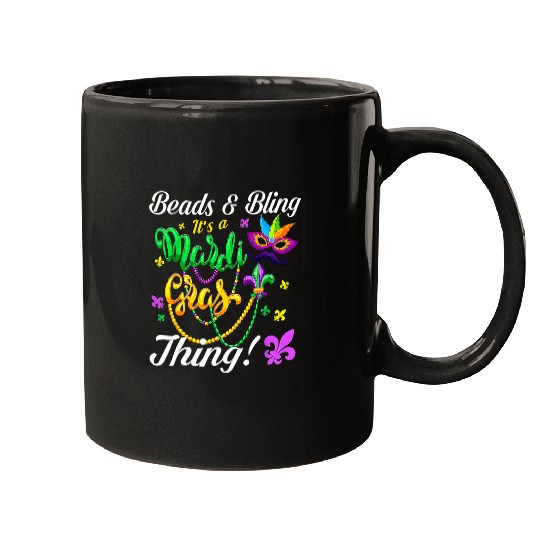 Beads And Bling Its A Mardi Gras Thing New Orleans Festival Mugs