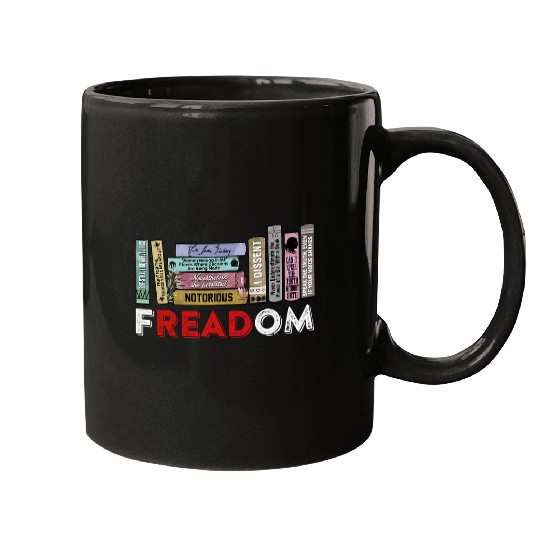 Freadom freesdom Read Book Ruth Bader Ginsburg Mugs