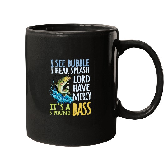 Fishing Bass Fishing Angling Sport Black Bass Fish Fisher Mugs